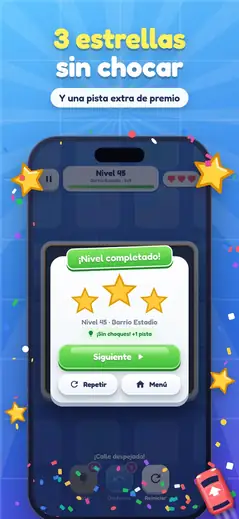 Rutas: nivel superado con tres estrellas